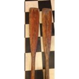 ROWING- PAIR OF ASH 6 FOOT OARES