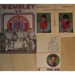 ASTON VILLA CHARLIE AITKEN BOOKLET & PHOTGRAPH + 1977 WEMBELY SOUVENIR