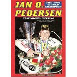 SPEEDWAY - JAN O. PEDERSEN CRADLEY HEATH HAND SIGNED TESTIMONIAL PROGRAMME