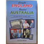 CRICKET - ENGLAND V AUSTRALIA A CRICKET SLAVE'S COMPLEX STORY SIGNED BY AUTHOR