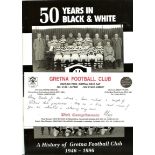 GRETNA FOOTBALL CLUB HISTORY + HAND SIGNED COMPLIMENT SLIP FROM THE AUTHOR