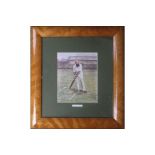 CRICKET - W.G. GRACE MOUNTED AND FRAMED PRINT.