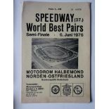 SPEEDWAY - 1976 WORLD BEST PAIRS SEMI-FINAL