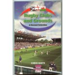 RUGBY UNION - RUGBY CLUBS AND GROUNDS HAND SIGNED BY CHRIS HARTE