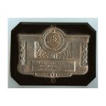 SPEEDWAY - BRITANNIA CUP PLAQUE BELLE VUE V WIMBLEDON 1960