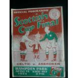 1954 CELTIC V ABERDEEN - SCOTTISH CUP FINAL