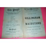 1924 GILLINGHAM SCHOOLS V MAIDSTONE SCHOOLS - PLAYED AT GILLINGHAM FC