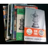 COLLECTION OF FA CUP SEM-FINAL PROGRAMMES