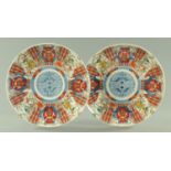 A pair of large Japanese Imari chargers, circa 1870/80,