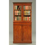 An early Victorian mahogany bookcase,