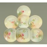 A Royal Worcester part dessert service, date code 1908/09,