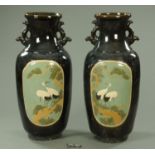 A large pair of decorative Chinese vases, 20th century,