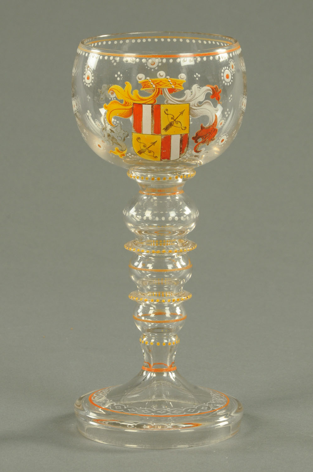 A Lobemeyr glass goblet, late 19th/early 20th century, - Image 2 of 2