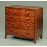 A Georgian mahogany chest of drawers,