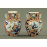 A pair of Fukagawa vases, circa 1900,