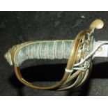 An 1827 pattern Victorian officers sword,