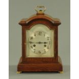 A Junghans oak cased bracket clock, circa 1910,