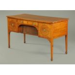 A George III mahogany sideboard,