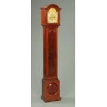 A mahogany cased grandmother clock,