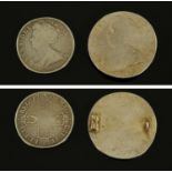 Queen Anne (1702-14) half crown, Edinburgh Mint, second bust, 1708 Septimo,