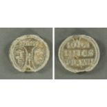 A Papal lead bulla of Pope John 22nd (circa 1316-1334),