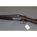 Bentley and Playfair Ltd a 12 bore side by side shotgun, with 30" barrels, half and quarter choke,