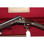 WW Greener 12 bore side/side shotgun, 27" barrels, improved and 3/8 choke, 2 1/2" chambers, boxlock,