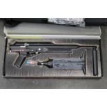 A Logan S16 gun .22 pre charged air rifle, boxed with carry case, Serial No. 11420.