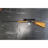 Browning .22 LR self-loading rifle, fitted with Tasco 2.