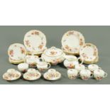 A quantity of Royal Crown Derby "Derby Posies" tea and dinner ware, comprising 6 dessert plates,
