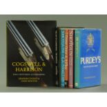 Seven books on shooting and shotguns, "Cogswell & Harrison" by Graham Cooley & John Newton,