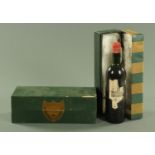 Moet et Chandon champagne cuvee Dom Perignon, vintage circa 1985/90, in original presentation case,