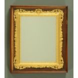 A 19th century gilt framed mirror,
