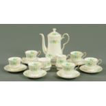 A Royal Windsor six place coffee service.