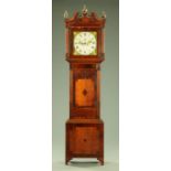 A 19th century mahogany and oak longcase clock,