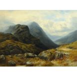 William Beattie Brown (1831-1909), oil on canvas, "Glencoe 1864".