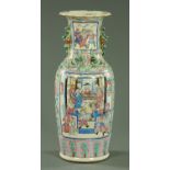 A Chinese Canton porcelain vase, mid 19th century,
