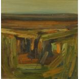 Aidan Butler, "Evening on Block Water Bog", signed, titled and dated '06 verso, oil on canvas, 19.