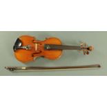 A full size violin, 19th/20th century,