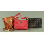 Three ladies handbags, to include Pourchet,