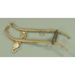 A pair of brass cased horses hames,