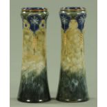 A pair of Doulton vases, circa 1900,