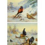 After Archibald Thorburn, "Snowy Cover", limited edition colour print 842/850,
