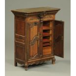 A French miniature armoire, 19th century,