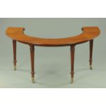 A George III Gillows style hunt/wine tasting table, stamped "RAC",