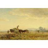 William Darling McKay R.S.A (1844-1924), "Feeding the Cattle Early ***", initialled W.D.