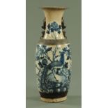 A Chinese crackle ware vase, late 19th century,