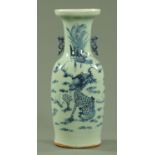 A Chinese Celadon ground vase, 19th century,
