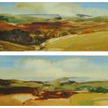 Joan Sutherland (British, 20th century), "Ingleborough area I and II", a pair,