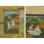 Indian School, 20th century, each depicting a courting couple,